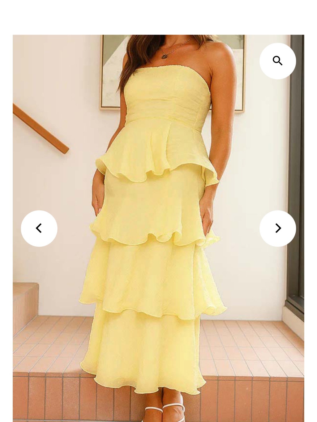 Brand New Sunlit Strapless Ruffled Tier Dress — image 2 of 4